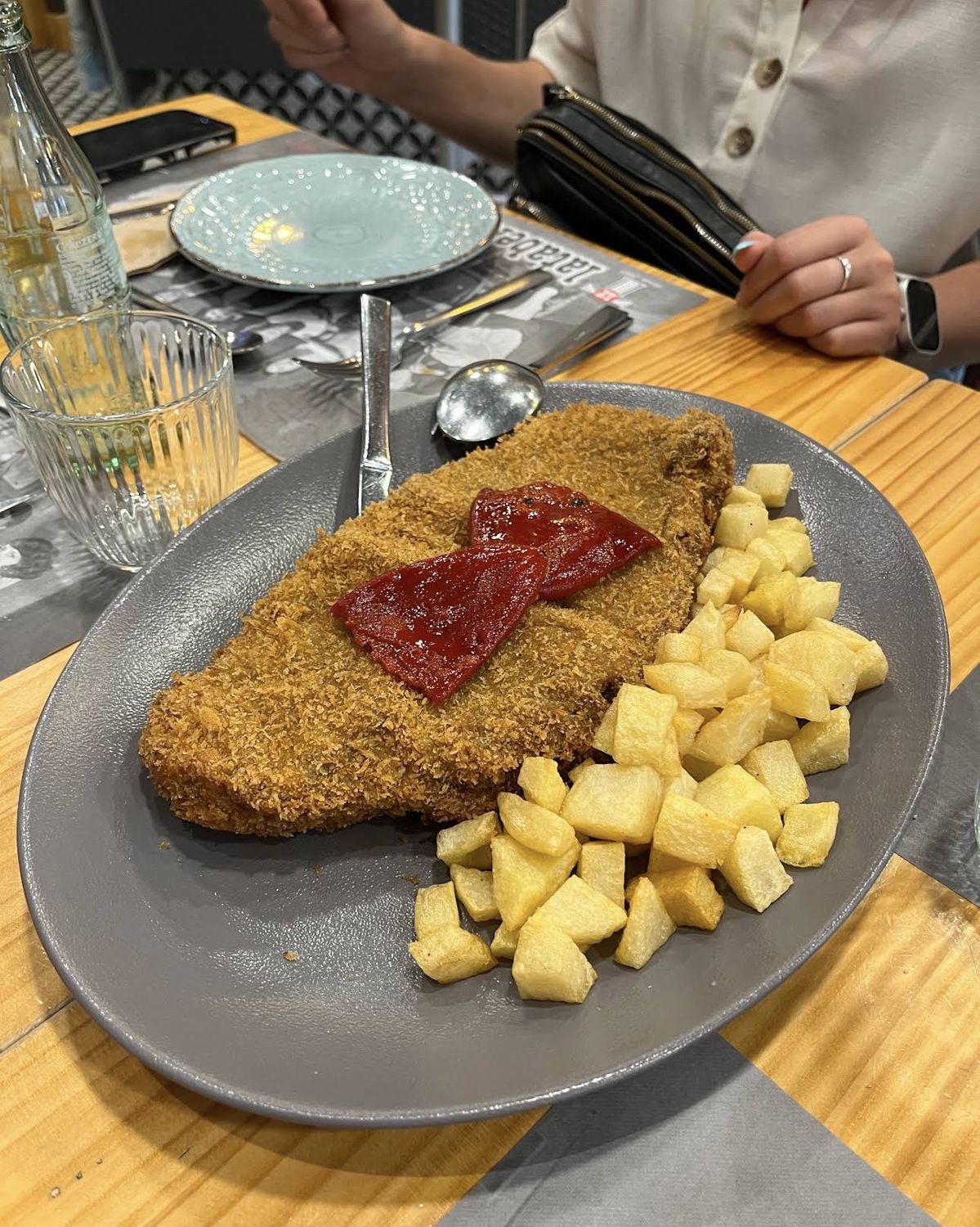 Escalope con patatas
